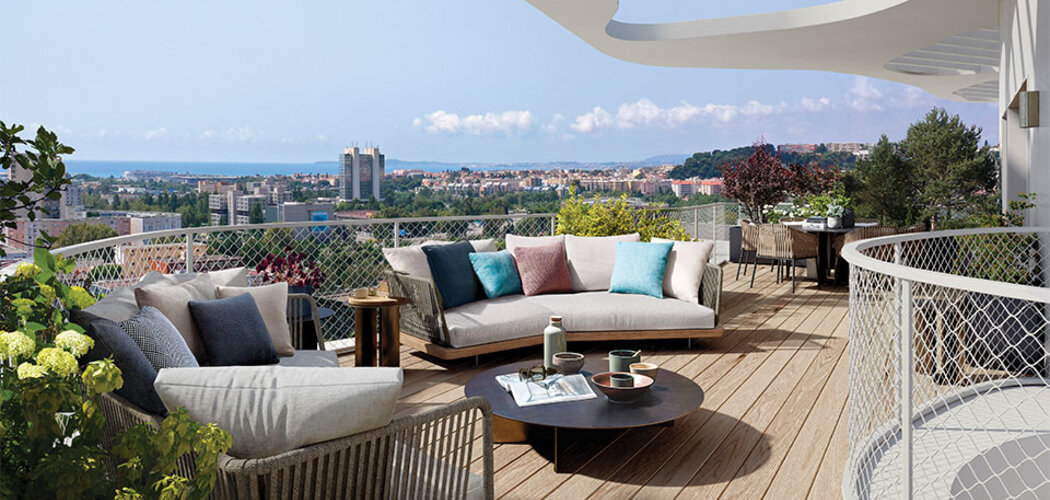 Programme immobilier neuf JOIA HANA - JOIA - Nice : Appartements T2–T5 avec terrasses, vues Méditerranée et jardins partagés dans l’Ecoquartier Vallée proche place Méridia (06000) - Référence : 14258