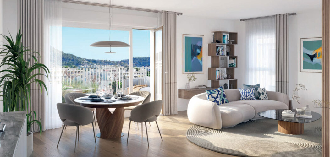 Programme immobilier neuf LES PANORAMAS CIMIEZ - Nice Cimiez vivre avec vues panoramiques dans un cadre résidentiel (06000) - Référence : 14176