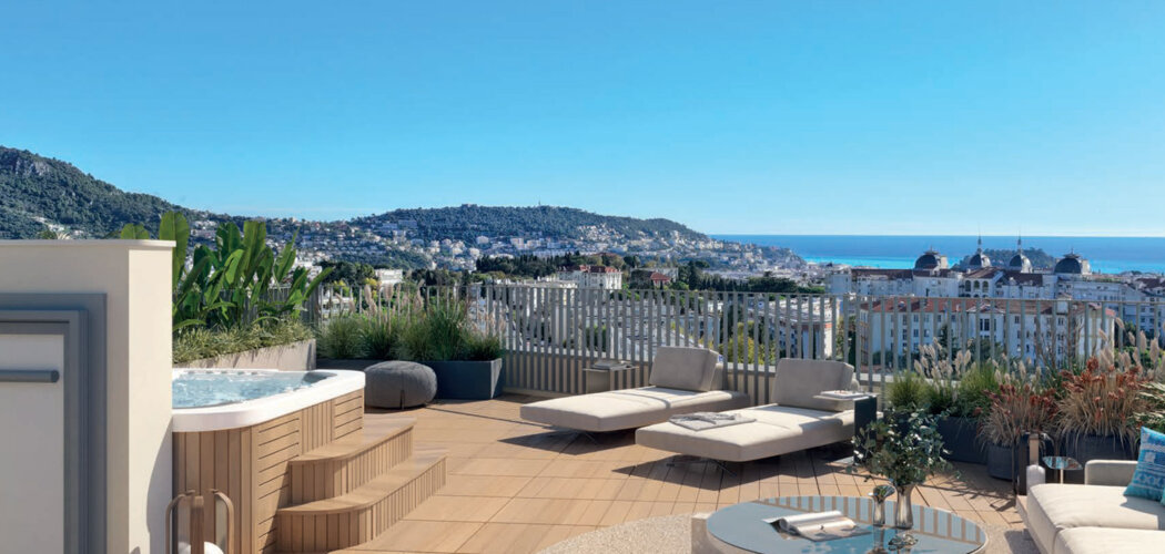 Programme immobilier neuf LES PANORAMAS CIMIEZ - Nice Cimiez vivre avec vues panoramiques dans un cadre résidentiel (06000) - Référence : 14176