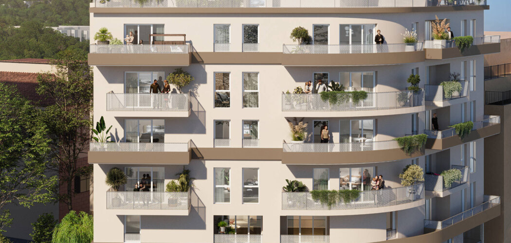 Programme immobilier neuf Casa Roch - Nice proche de la gare et à 250m du tramway L1 (06000) - Référence : 16570