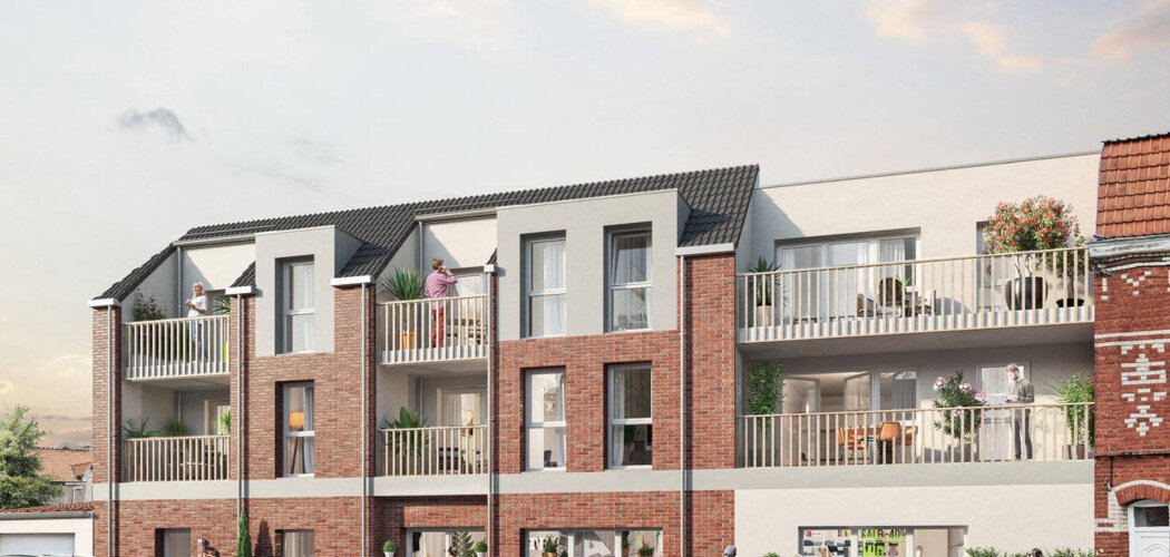 Programme immobilier neuf La Source - Nieppe : Appartements T2–T3 avec balcons, loggias et stationnement dans une résidence intimiste (59850) - Référence : 12000