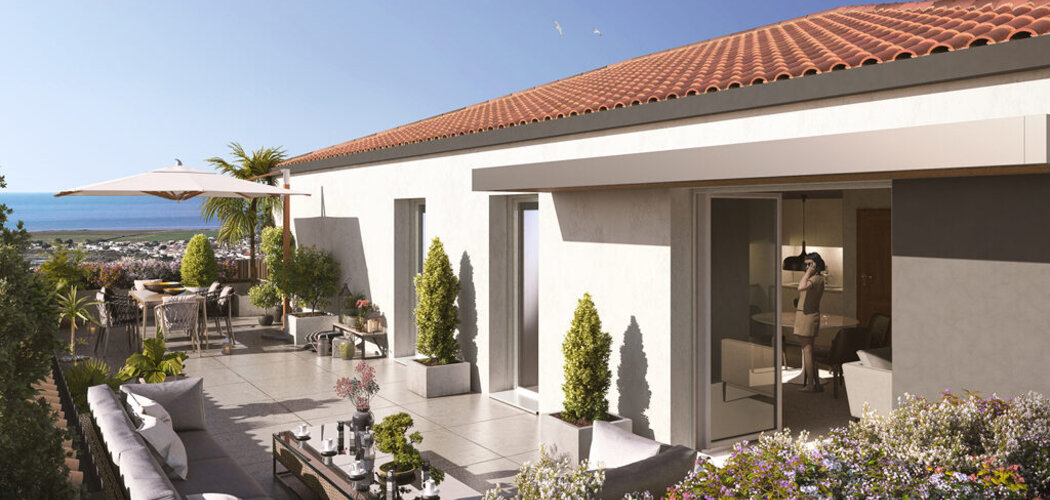 Programme immobilier neuf LE DOMAINE DE MAILLEZAIS - Nieul-sur-Mer : Appartements T2–T5 avec terrasses, vues mer et proximité port de Lauzières (17137) - Référence : 10011