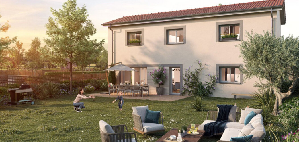Programme immobilier neuf LE CLOS DUNANT - Niévroz maison proche du  lac à vélo (01120) - Référence : 14271