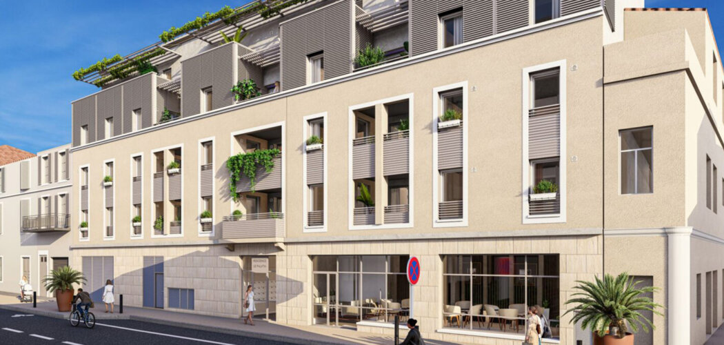 Programme immobilier neuf LE PALATIN - Nîmes adresse centrale à 11 minutes à pied de la gare (30000) - Référence : 18576