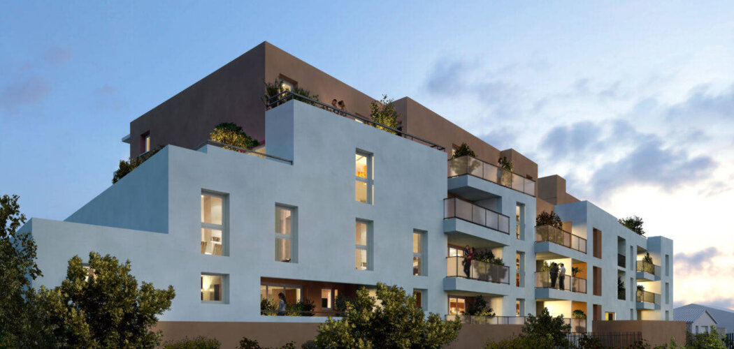 Programme immobilier neuf Les Terrasses du Colisée - Nîmes : Appartements T2–T4 avec terrasses, parking sécurisé et proximité centre-ville et tram’bus (30000) - Référence : 14734