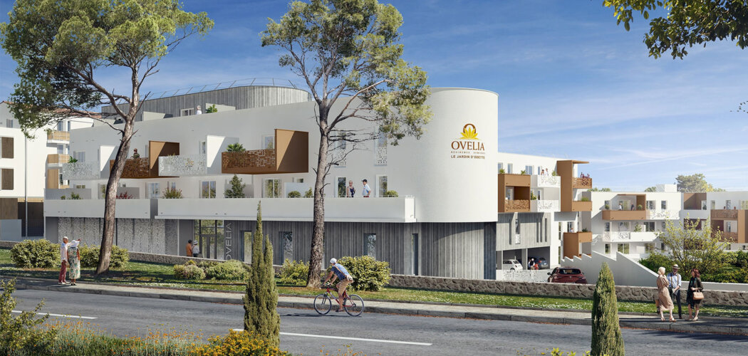Programme immobilier neuf LE JARDIN D'ODETTE - Nîmes : Résidence senior avec terrasses, parking sécurisé et proximité centre-ville (30000) - Référence : 17329