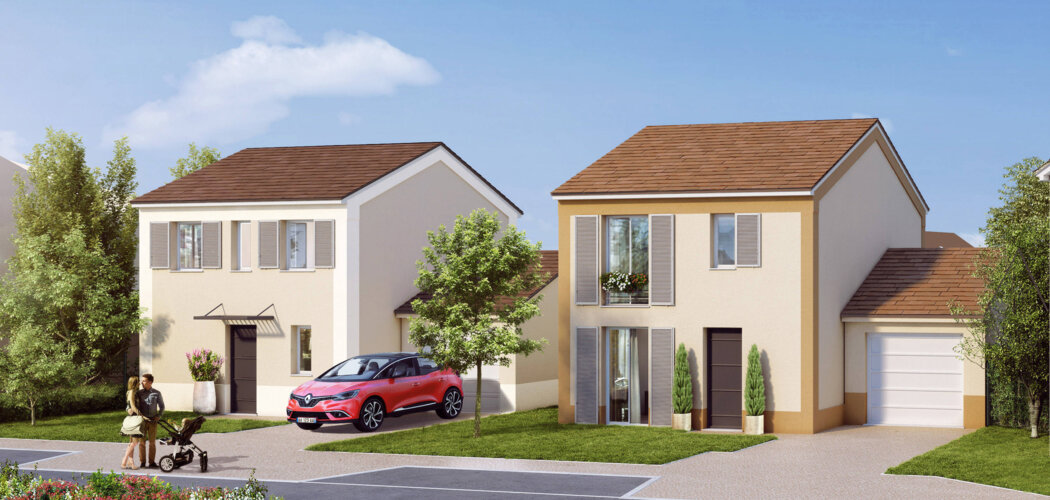 Programme immobilier neuf Le Hameau Fleuri - Nointel : Maisons T4–T5 avec jardins, garages et Prêt à Taux Zéro à proximité de la Gare Transilien H (95590) - Référence : 5964