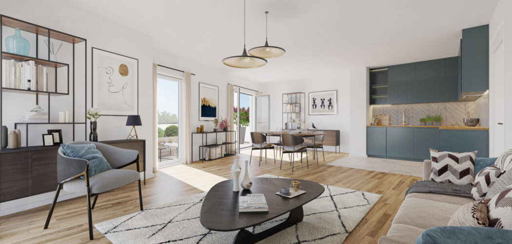 Programme immobilier neuf Les Terrasses des Coteaux -  Noisy-le-Grand : appartements neufs du 2 au 4 pièces à 9 min de la gare RER A (93160) - Référence : 14878