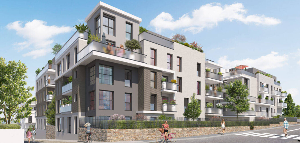 Programme immobilier neuf Les Terrasses des Coteaux -  Noisy-le-Grand : appartements neufs du 2 au 4 pièces à 9 min de la gare RER A (93160) - Référence : 14878