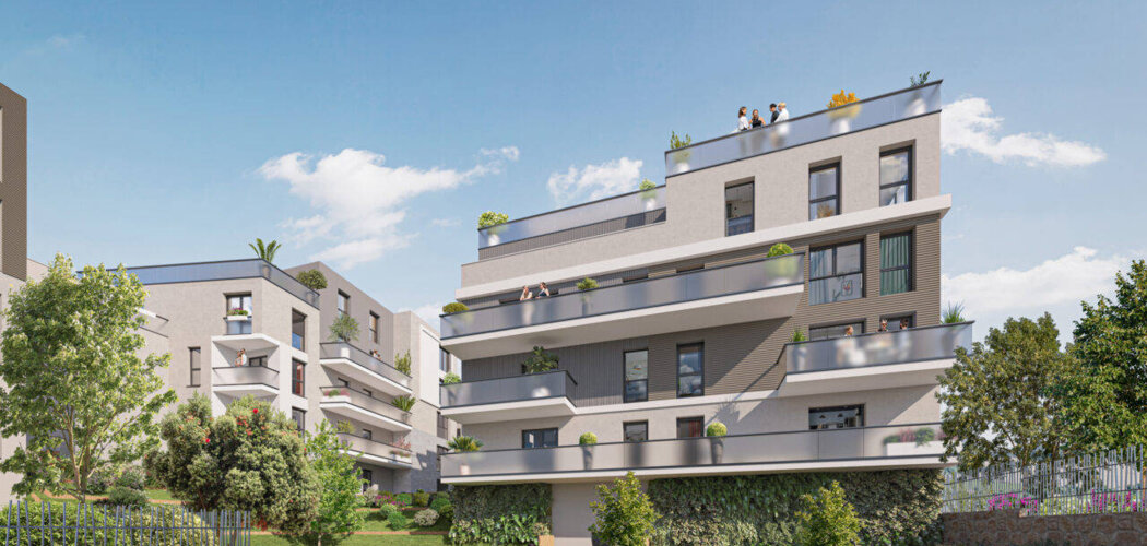Programme immobilier neuf Les Terrasses des Coteaux -  Noisy-le-Grand : appartements neufs du 2 au 4 pièces à 9 min de la gare RER A (93160) - Référence : 14878