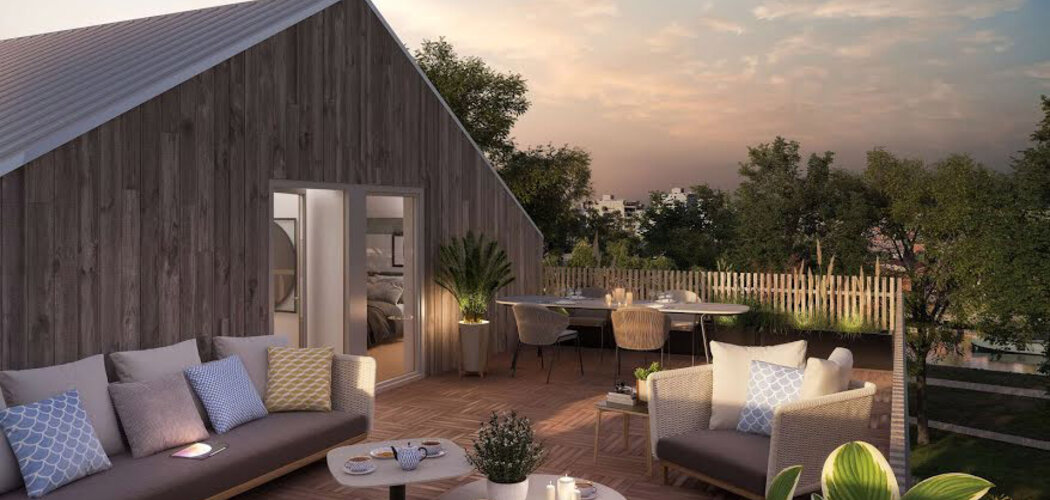 Programme immobilier neuf Belle-Ile-en-Marne - Noisy-le-Grand : Appartements studio–T5 avec terrasses, loggias et parkings au bord de la Marne (93160) - Référence : 14229