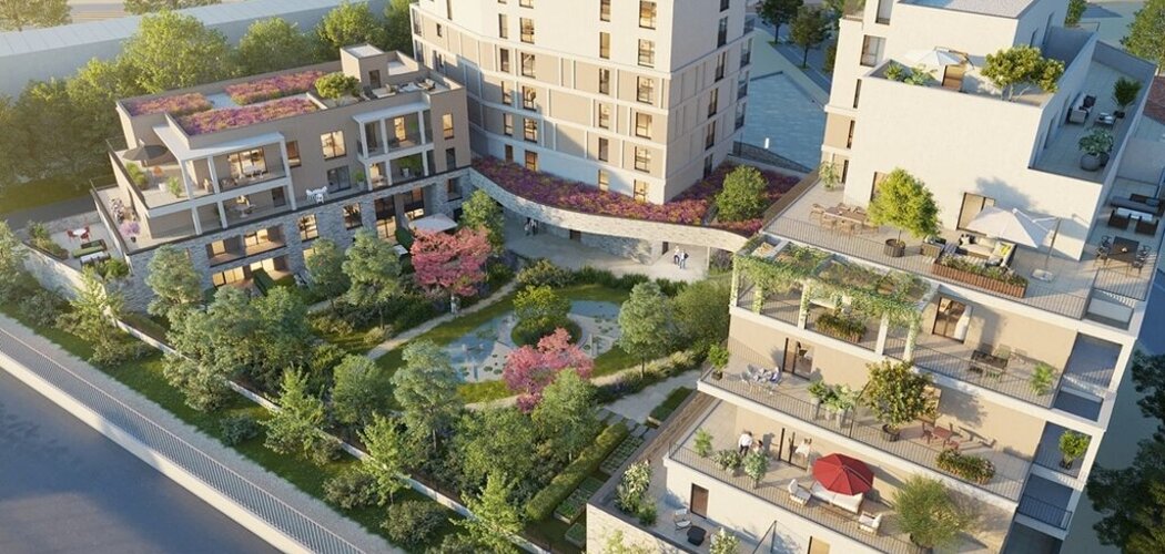 Programme immobilier neuf LES TERRASSES GALLIENI - Noisy-le-Sec : appartements neufs du studio au 5 pièces proche du RER E (93130) - Référence : 15187