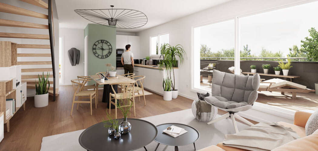 Programme immobilier neuf LES DUOS PANORAMA - Nordhouse aux portes de Strasbourg en 20 min (67150) - Référence : 11253