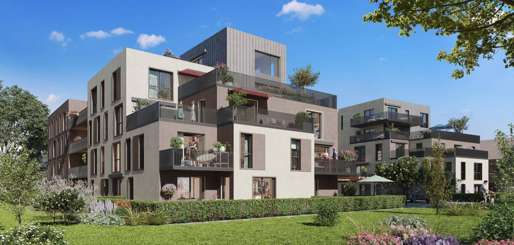 Programme immobilier neuf Les Terrasses O vert - Oberhausbergen : Appartements T2–T5 et maisons T4 avec jardins, domotique et parking au cœur de la commune (67205) - Référence : 5940