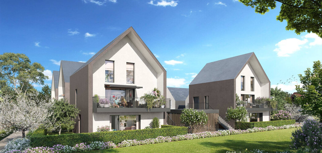 Programme immobilier neuf Les Terrasses O vert - Oberhausbergen : Appartements T2–T5 et maisons T4 avec jardins, domotique et parking au cœur de la commune (67205) - Référence : 5940