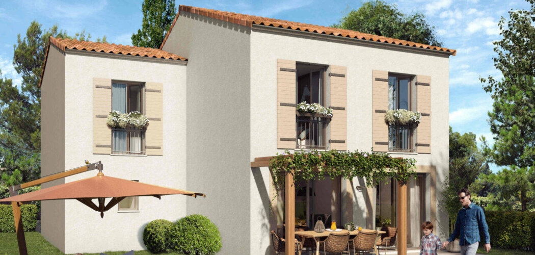 Programme immobilier neuf Les Jardins de Provence - Opio : maisons et appartements neufs de 3 à 5 pièces sur les hauteurs du village (06650) - Référence : 14355