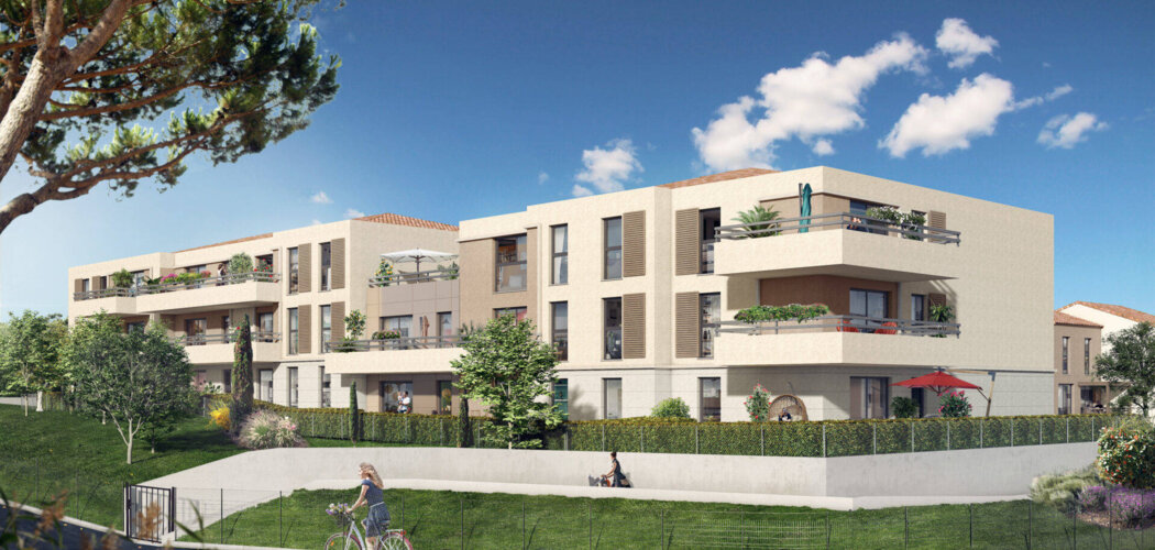 Programme immobilier neuf Les Jardins de Provence - Opio : maisons et appartements neufs de 3 à 5 pièces sur les hauteurs du village (06650) - Référence : 14355