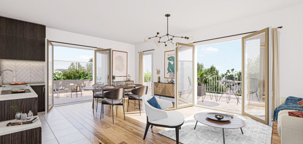 Programme immobilier neuf Les Jardins Foch - Orgeval : appartements neufs du 2 au 5 pièces proche centre-ville et ligne J (78630) - Référence : 15403