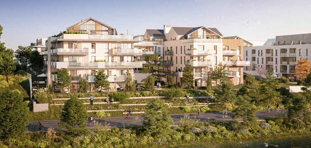 Programme immobilier neuf LES BERGES D'HOULIPPE - Orléans : appartements neufs du studio au 5 pièces aux portes du centre-ville (45000) - Référence : 15091