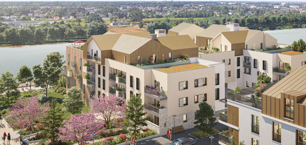 Programme immobilier neuf LES BERGES D'HOULIPPE - Orléans : appartements neufs du studio au 5 pièces aux portes du centre-ville (45000) - Référence : 15091