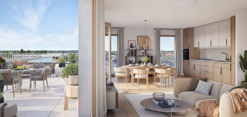 Programme immobilier neuf Équilibre - Orly : 58 logements neufs du studio au T6 au pied du métro ligne 14 (94310) - Référence : 8719