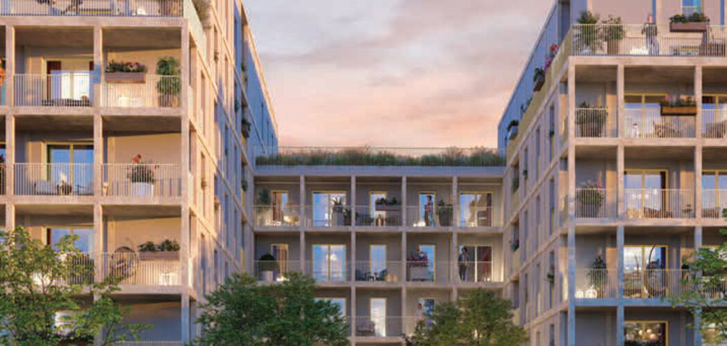Programme immobilier neuf Insouciance - Orly proche Paris résidence neuve écoquartier avec espaces verts (94310) - Référence : 17176