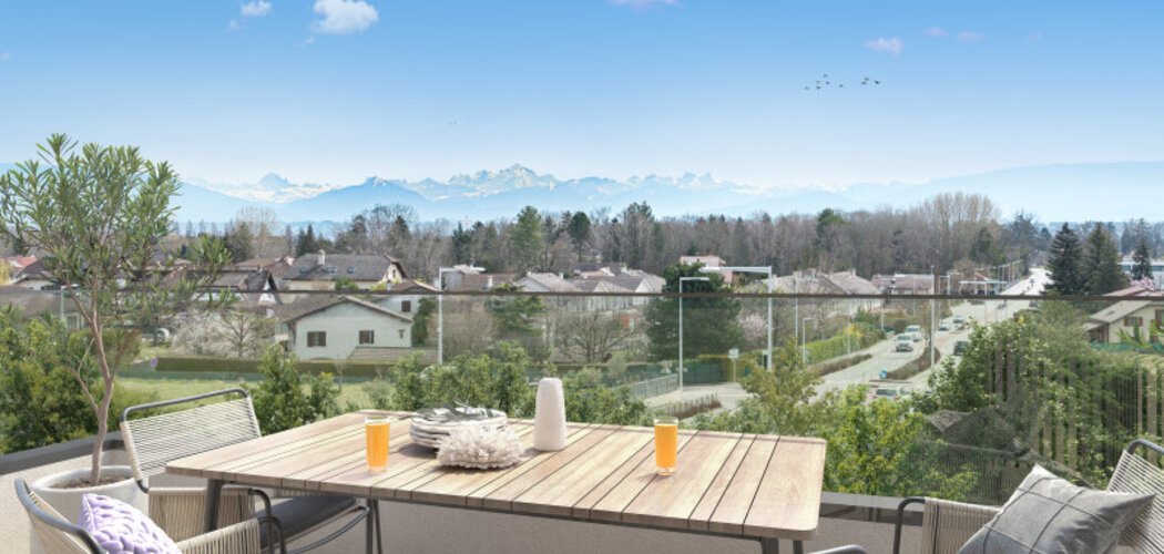 Programme immobilier neuf RESONANCE - Ornex : appartements neufs T2–T4 à 20 min de Genève (01210) - Référence : 12988