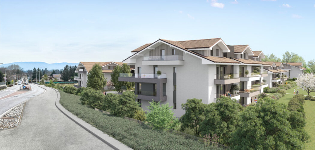 Programme immobilier neuf RESONANCE - Ornex : appartements neufs T2–T4 à 20 min de Genève (01210) - Référence : 12988