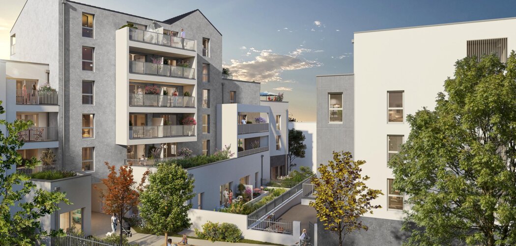 Programme immobilier neuf Pulse - Orvault frontière nord de Rennes (44700) - Référence : 15536