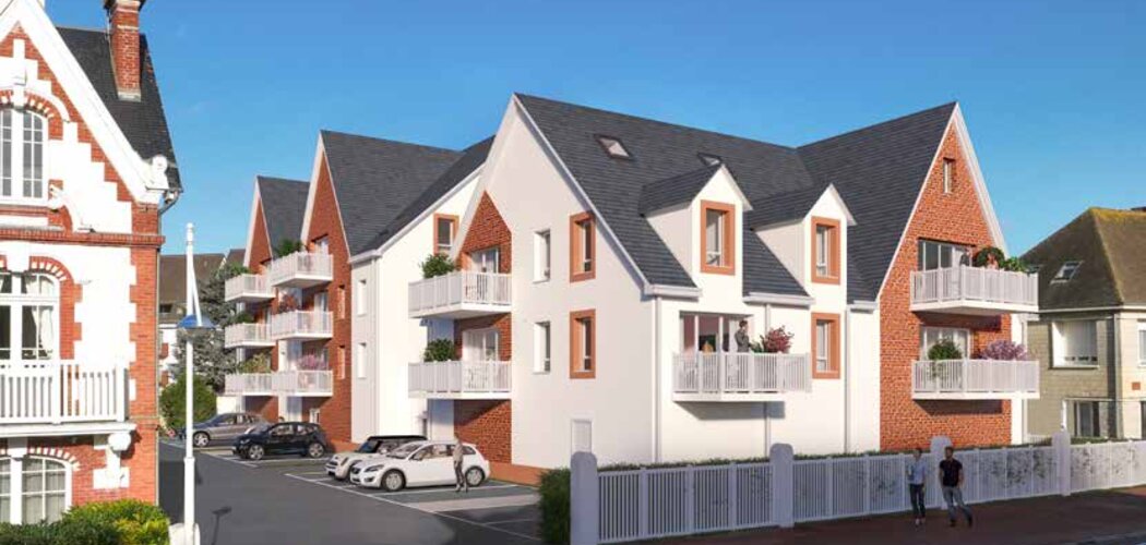 Programme immobilier neuf Les Belles Rives - Ouistreham : appartements neufs du 2 au 4 pièces à 300m du port (14150) - Référence : 14447