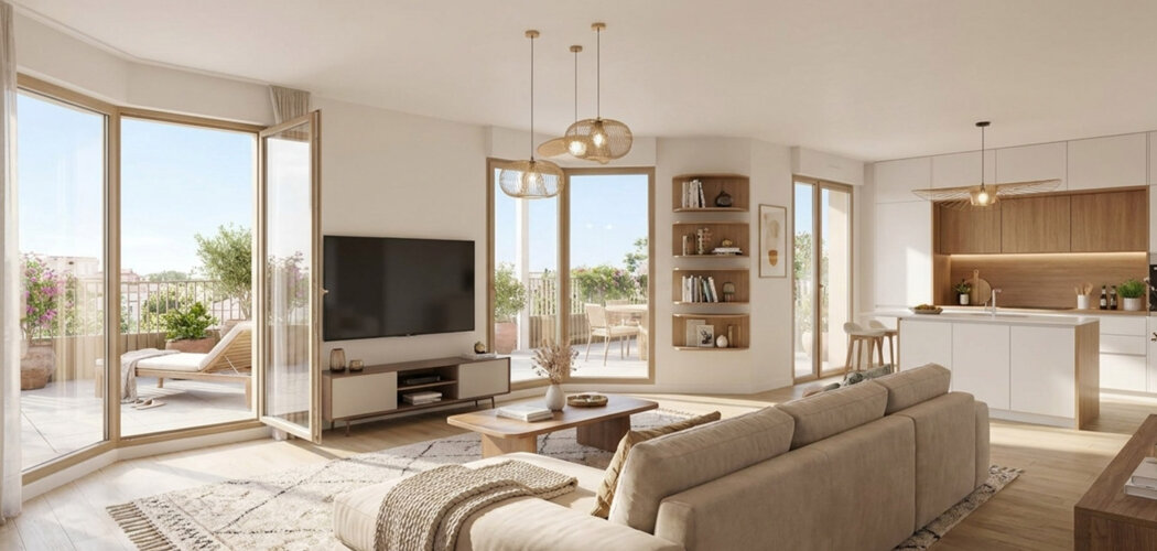 Programme immobilier neuf BE HAPPY - Bâtiment B | Parking Silo - Oullins-Pierre-Bénite adresse connectée au métro (69600) - Référence : 17351