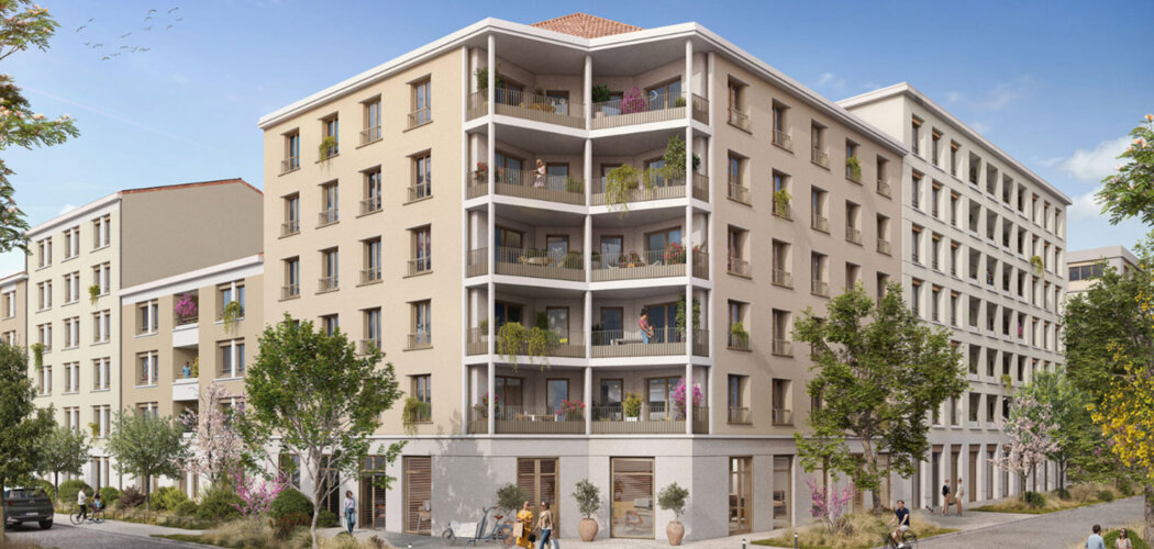 Programme immobilier neuf BE HAPPY - Bâtiment B | Parking Silo - Oullins-Pierre-Bénite adresse connectée au métro (69600) - Référence : 17351
