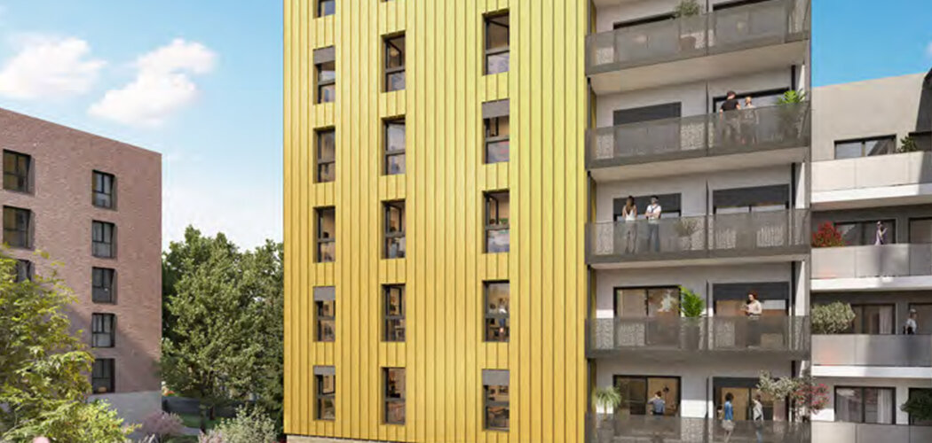 Programme immobilier neuf RUBIX - Oullins-Pierre-Bénite studios étudiants métro ligne B (69600) - Référence : 15985