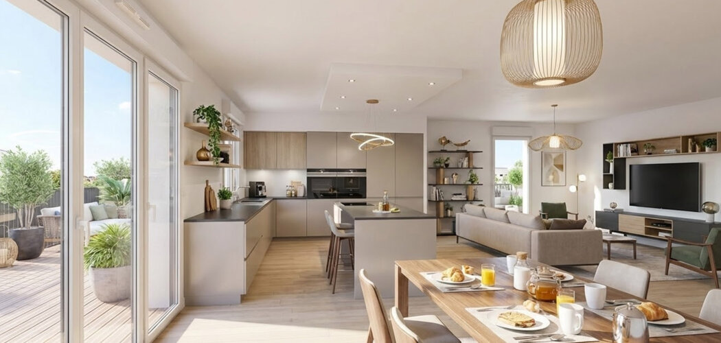 Programme immobilier neuf LES JARDINS DE LISA - Ozoir-la-Ferrière centre-ville à deux pas du  RER E (77330) - Référence : 16304