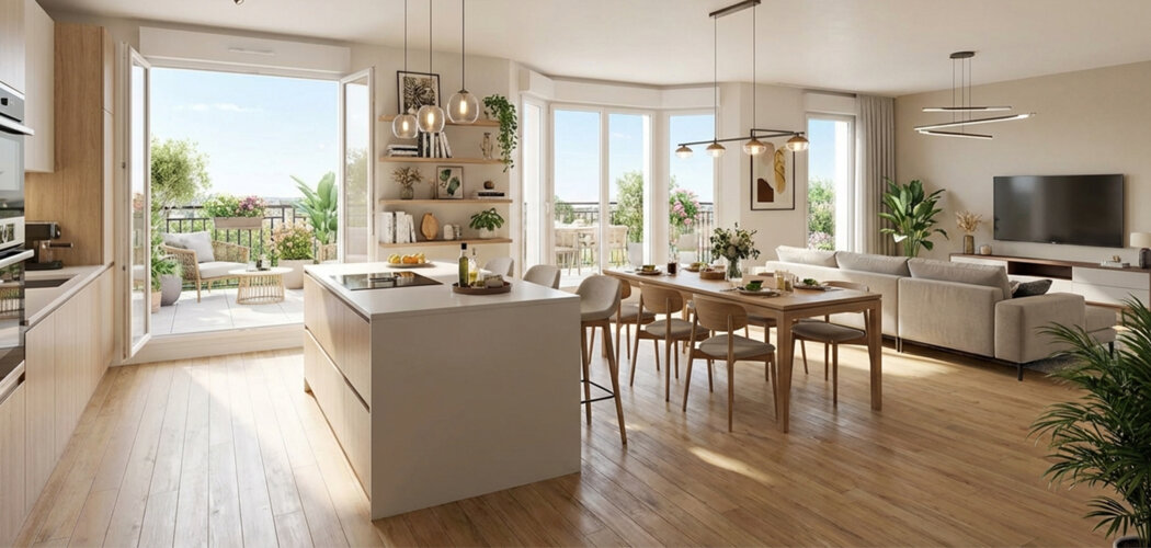 Programme immobilier neuf Les Terrasses du 105 - Ozoir-la-Ferrière proche RER E (77330) - Référence : 16305