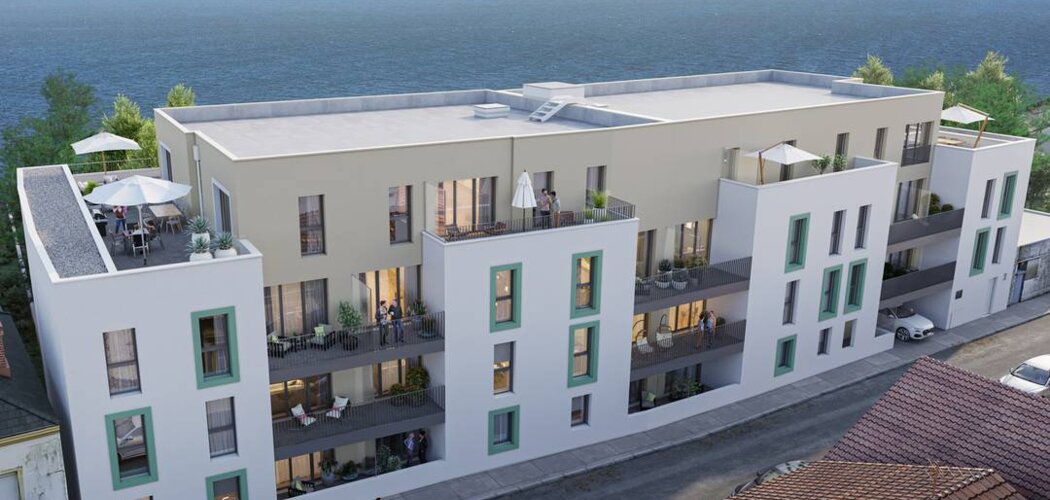 Programme immobilier neuf REFLET - Paimboeuf : appartements neufs du 2 au 4 pièces en environnement paisible face à la Loire (44560) - Référence : 7608