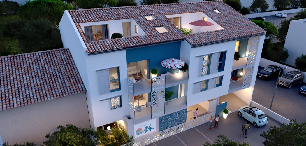Programme immobilier neuf ALOHA - Palavas-les-Flots emplacement idéal proche de la plage (34250) - Référence : 15173