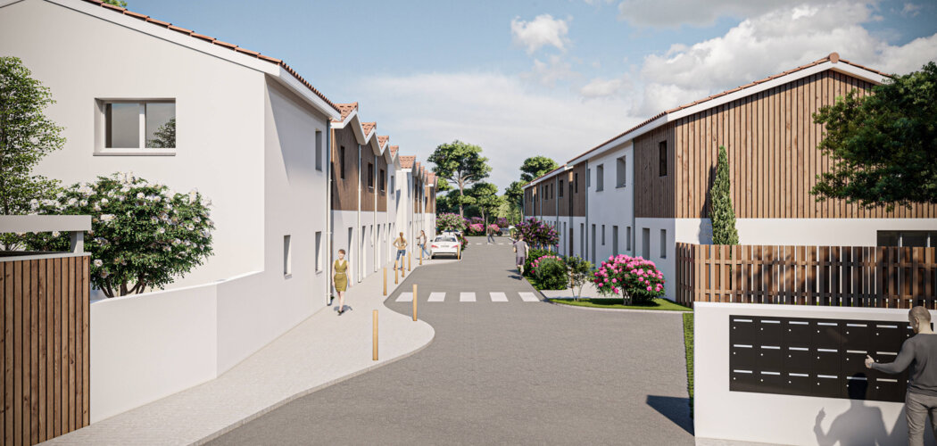 Programme immobilier neuf Carré Bel Air - Parempuyre : Maisons T3–T4 avec jardins privatifs, parking sécurisé et proximité commerces (33290) - Référence : 7087