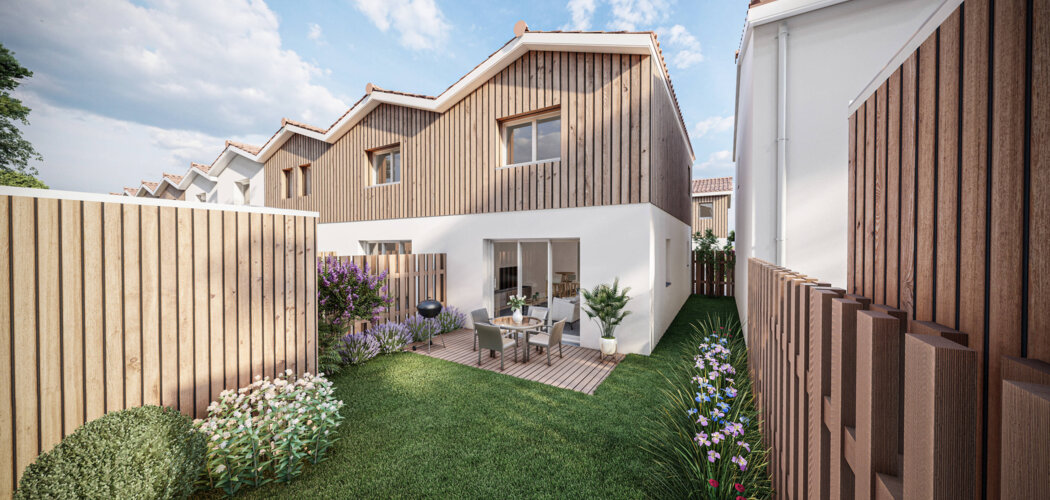 Programme immobilier neuf Carré Bel Air - Parempuyre : Maisons T3–T4 avec jardins privatifs, parking sécurisé et proximité commerces (33290) - Référence : 7087