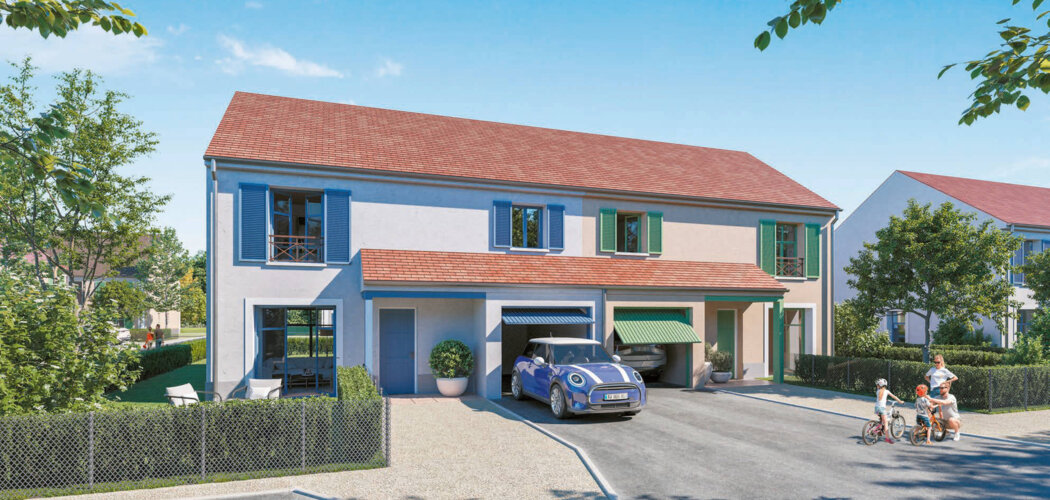 Programme immobilier neuf Domaine Pissarro - Parmain : Maisons T5 avec jardins privatifs, parking sécurisé et proximité Paris (95620) - Référence : 14784