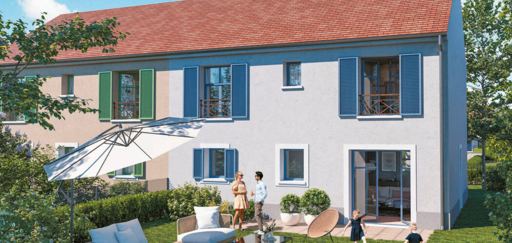 Programme immobilier neuf Domaine Pissarro - Parmain : Maisons T5 avec jardins privatifs, parking sécurisé et proximité Paris (95620) - Référence : 14784