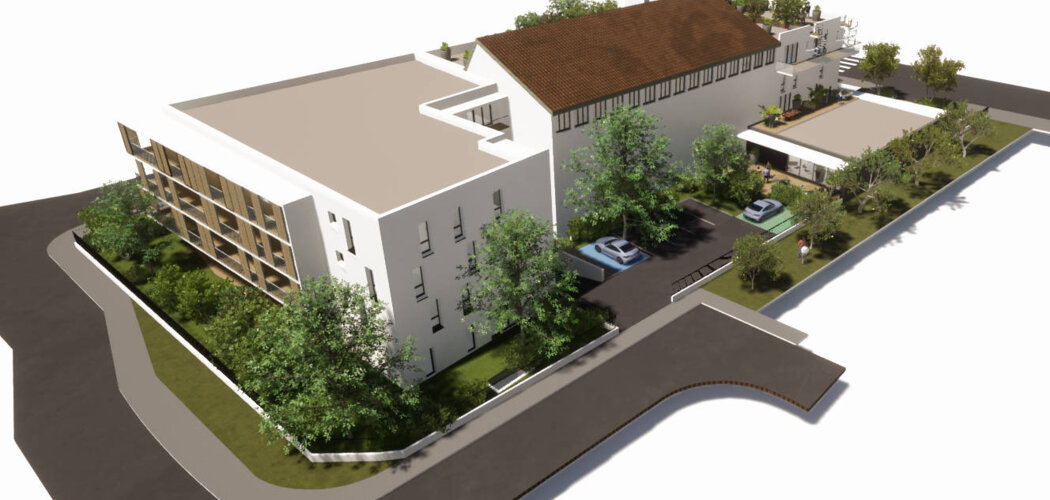 Programme immobilier neuf LES TERRASSES DU TRINQUET - Pau à proximité du Palais des Sports et des commodités (64000) - Référence : 11046