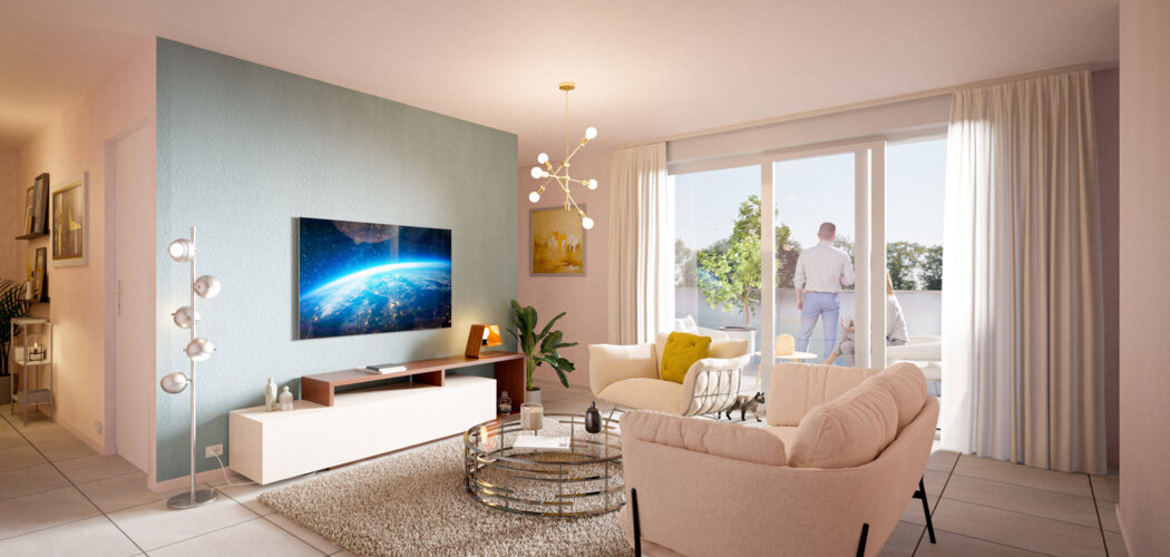Programme immobilier neuf LES TERRASSES DU TRINQUET - Pau à proximité du Palais des Sports et des commodités (64000) - Référence : 11046