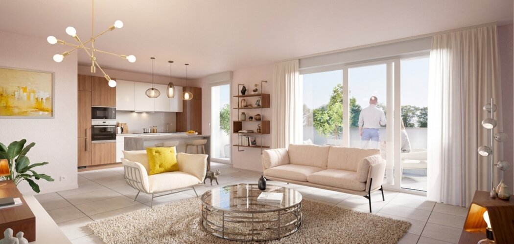 Programme immobilier neuf LES TERRASSES DU TRINQUET - Pau à proximité du Palais des Sports et des commodités (64000) - Référence : 11046
