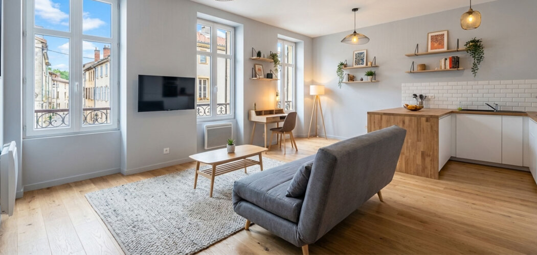 Programme immobilier neuf RUE PASTEUR - Pau studio rénové proche centre-ville (64000) - Référence : 17030