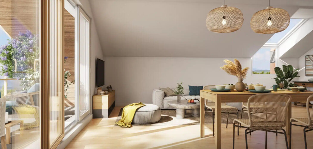 Programme immobilier neuf Résidence du Val Saint Denis - Pavilly : 92 appartements neufs entre forêt et 20 min de Rouen, résidence séniors LMNP (76570) - Référence : 15652
