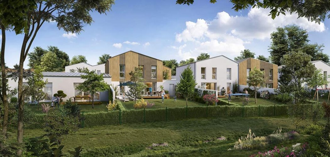 Programme immobilier neuf Rivéa - Périgny : maisons et appartements neufs du 2 au 5 pièces en berges du canal de Rompsay (17180) - Référence : 14538