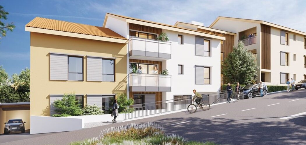 Programme immobilier neuf FRONTALIA - Péron : Appartements T2–T4 avec jardins privatifs, ascenseur et proximité Suisse (01630) - Référence : 6834