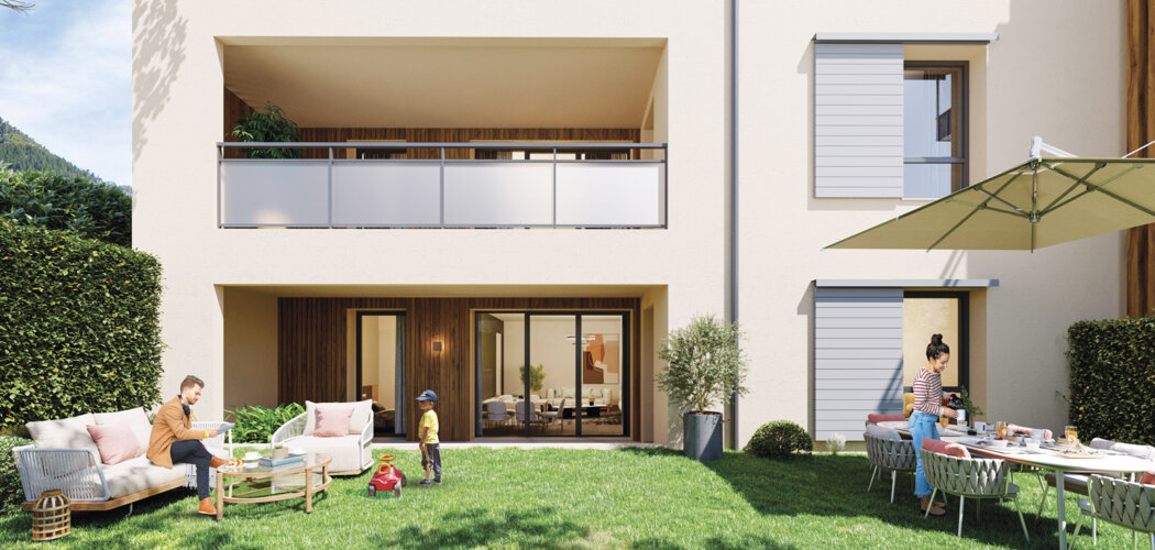Programme immobilier neuf FRONTALIA - Péron : Appartements T2–T4 avec jardins privatifs, ascenseur et proximité Suisse (01630) - Référence : 6834