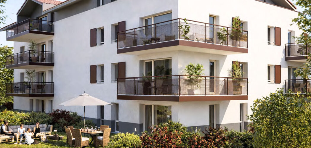 Programme immobilier neuf VILLA SACHA - Perrignier appartements neufs proches Léman Express et Genève (74550) - Référence : 17118